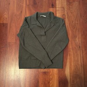 Everlane cashmere polo sweater